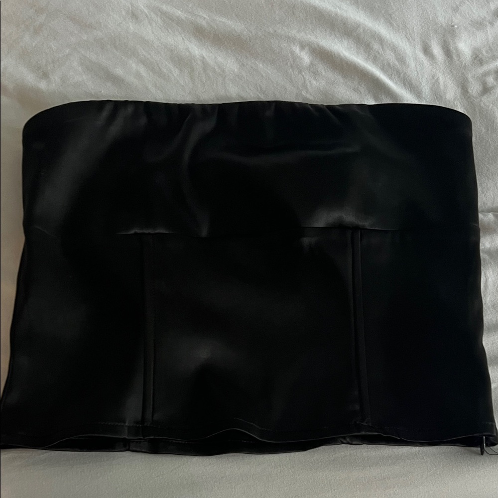 Forever 21 Black strapless Satin Top